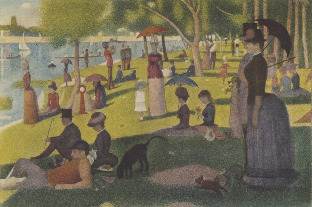 Obra de arte Um Domingo à Tarde na Ilha de Grande Jatte