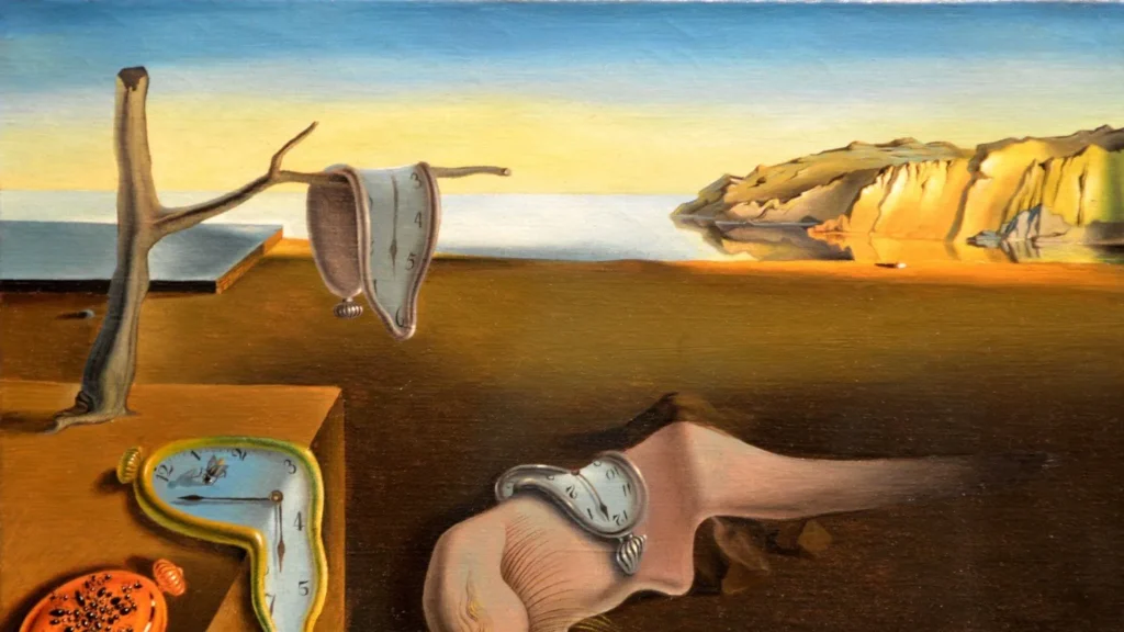 Obra de Arte A Persistência da Memória de Salvador Dalí