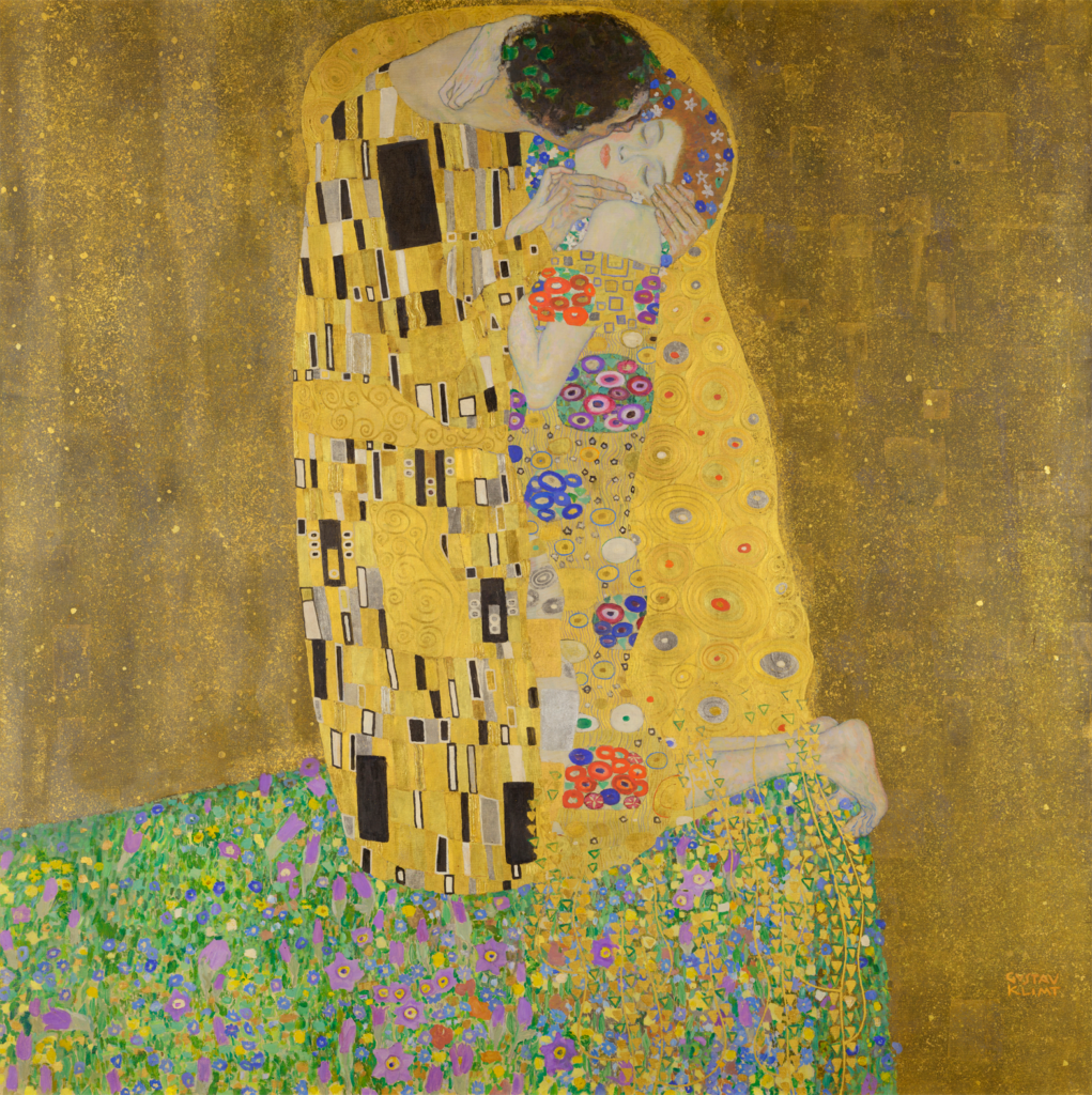 Obra de Arte O Beijo de Gustav Klimt