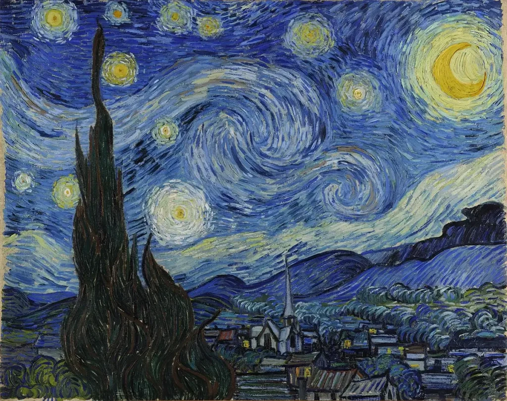 Obras de arte De sterrennacht - Noite estrelada - de Vincent van Gogh