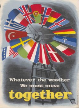 Poster do Plano Marshall, adotado pelos Estados Unidos pós Segunda Guerra Mundial - Fonte: U.S. Embassy in Netherlands