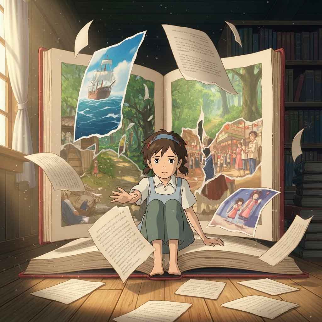 a ansiedade pode deixar a nossa vida confusa como um caderno com folhas desconexas e rasgadas