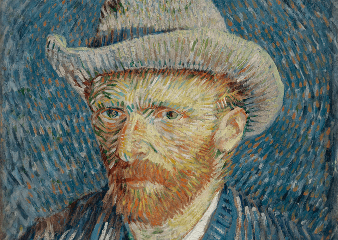 Um auto retrato de Vincent van Gogh - Fonte: Van Gogh Museum