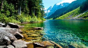 a paz de liberta-se da ansiedade remete à ideia de um rio calmo